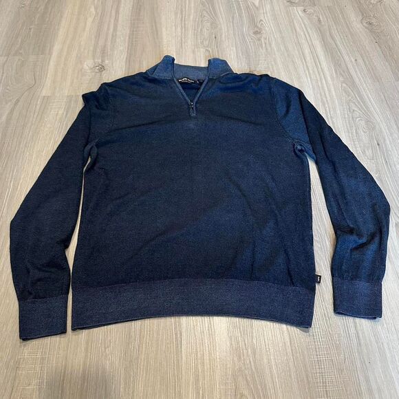 Michael Kors quarter-zip sweater jumper. Navy color. Size L. - Picture 6 of 6